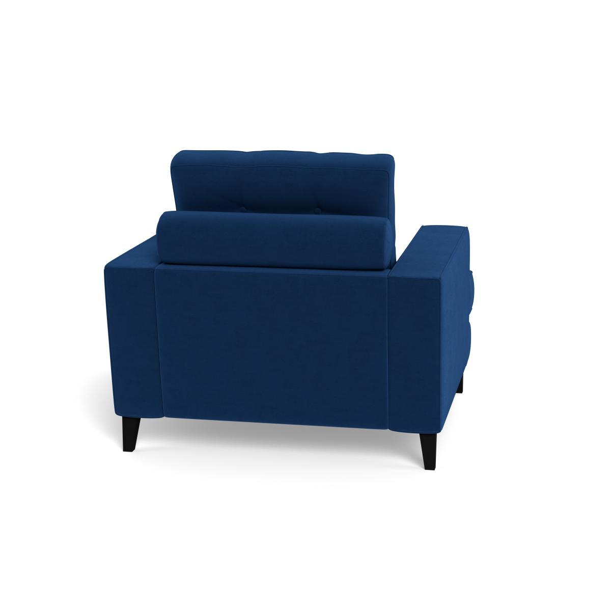 Heal's Mistral Armchair Smart Velvet Petrol Natural Feet - Heal's UK Furniture – image 5