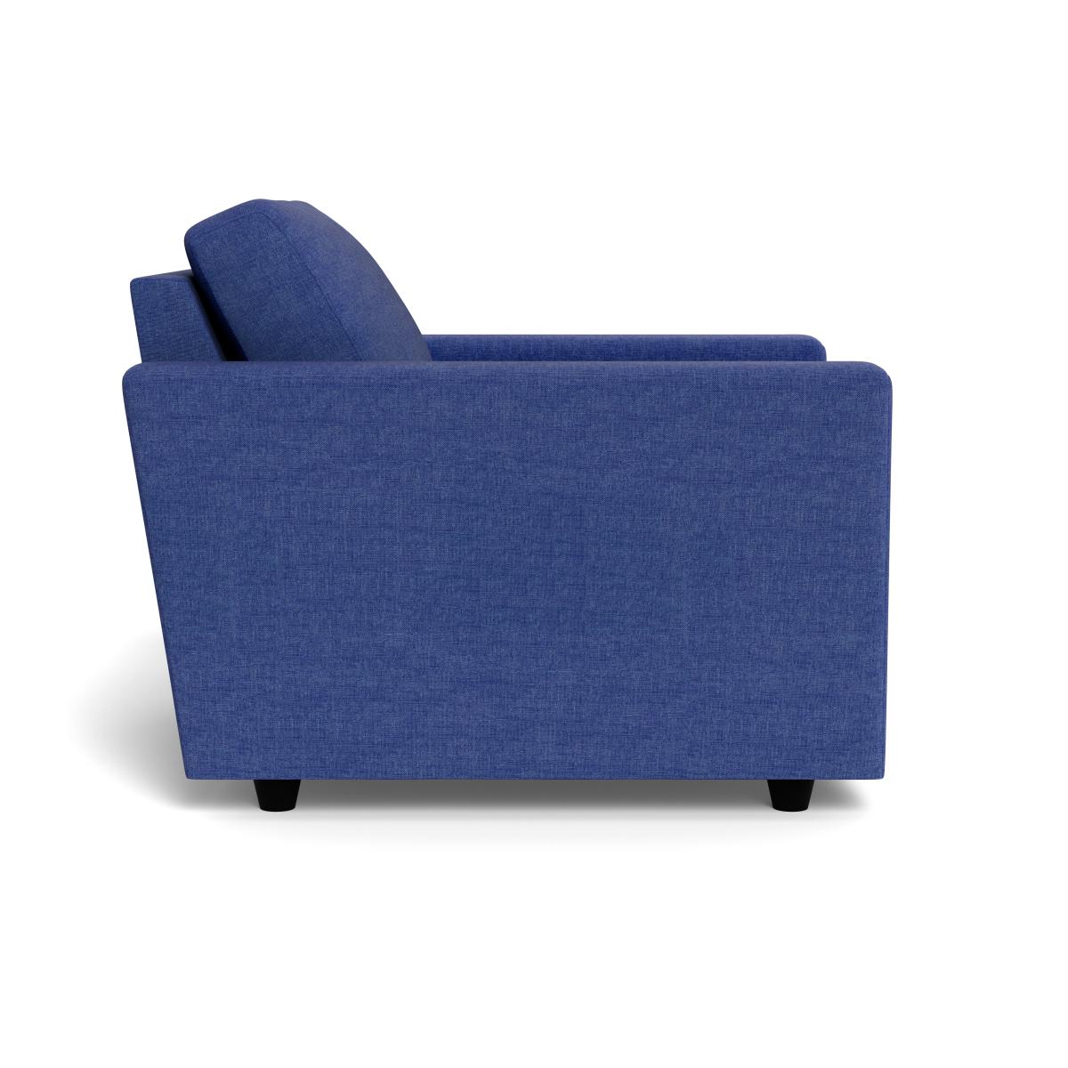 Heal's Nimbus II Armchair Brushed Cotton Cobalt Black Feet – image 4