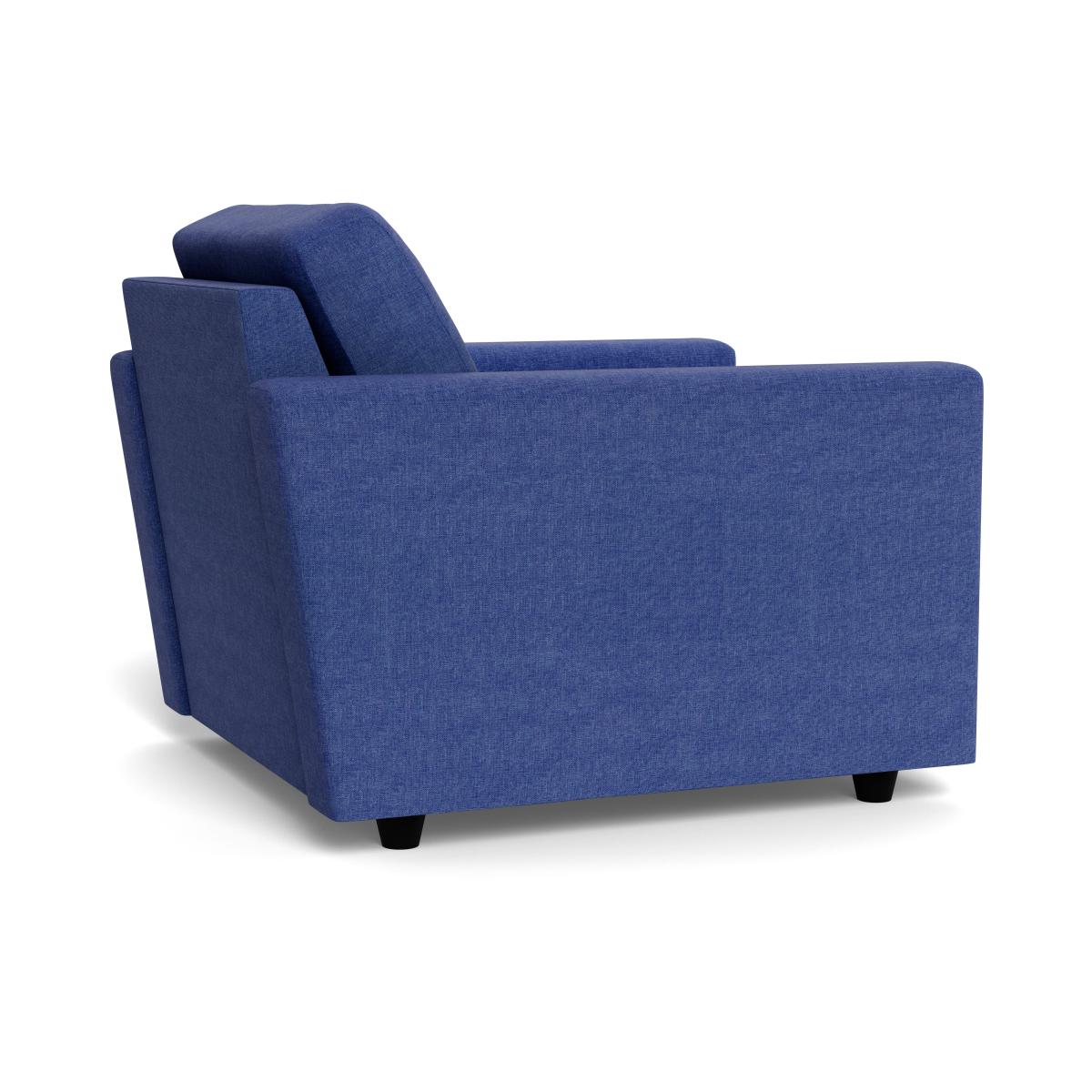 Heal's Nimbus II Armchair Brushed Cotton Cobalt Black Feet – image 5