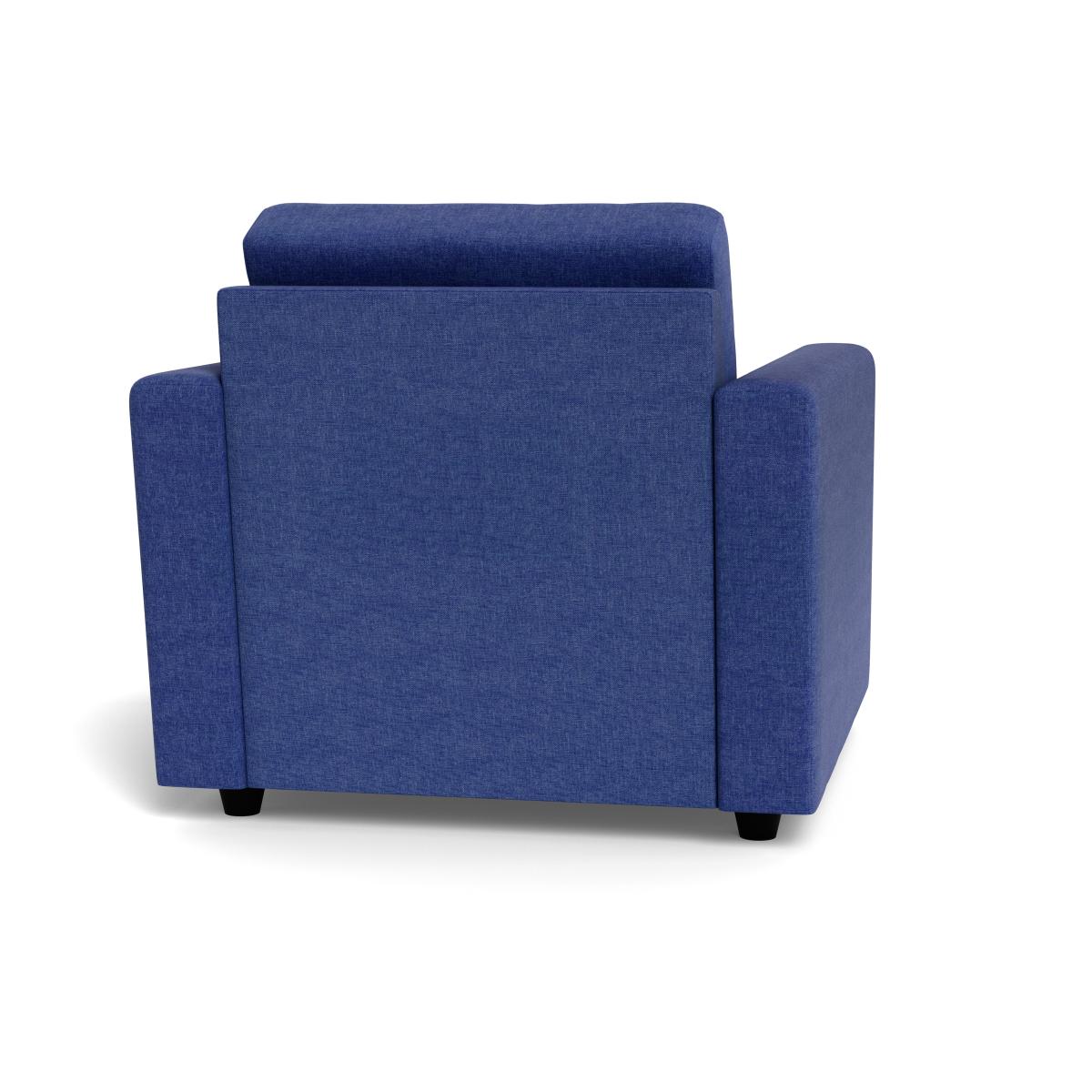 Heal's Nimbus II Armchair Brushed Cotton Cobalt Black Feet – image 6