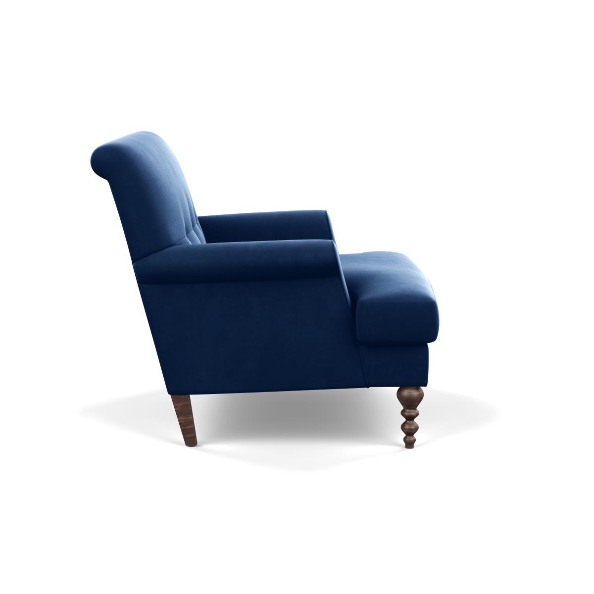 Scp Oscar Formal Armchair Varese Velvet Olive Green Walnut Feet - Heal's UK Furniture – image 3