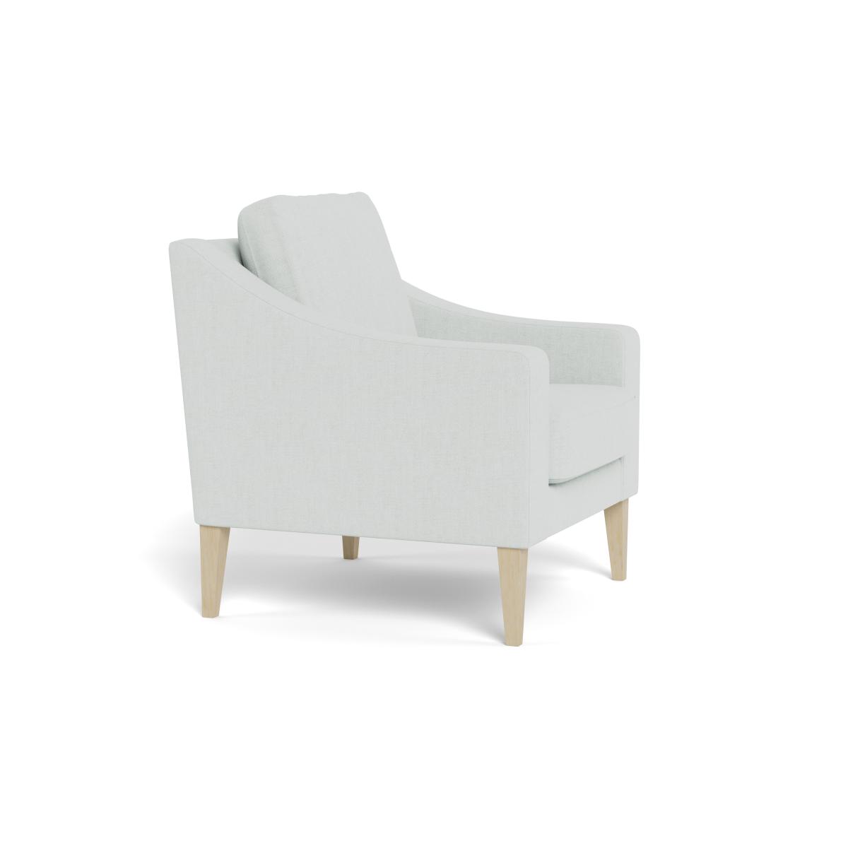 Heal's Richmond Armchair Broad Weave Tin Walnut Feet – image 3