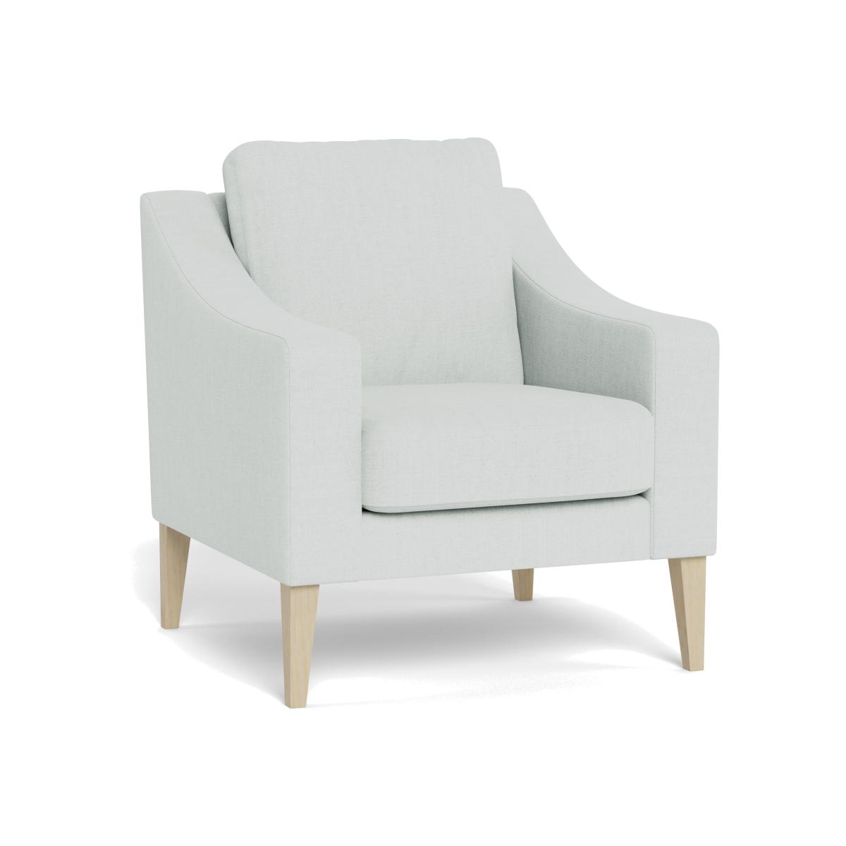 Heal's Richmond Armchair Broad Weave Tin Walnut Feet – image 1