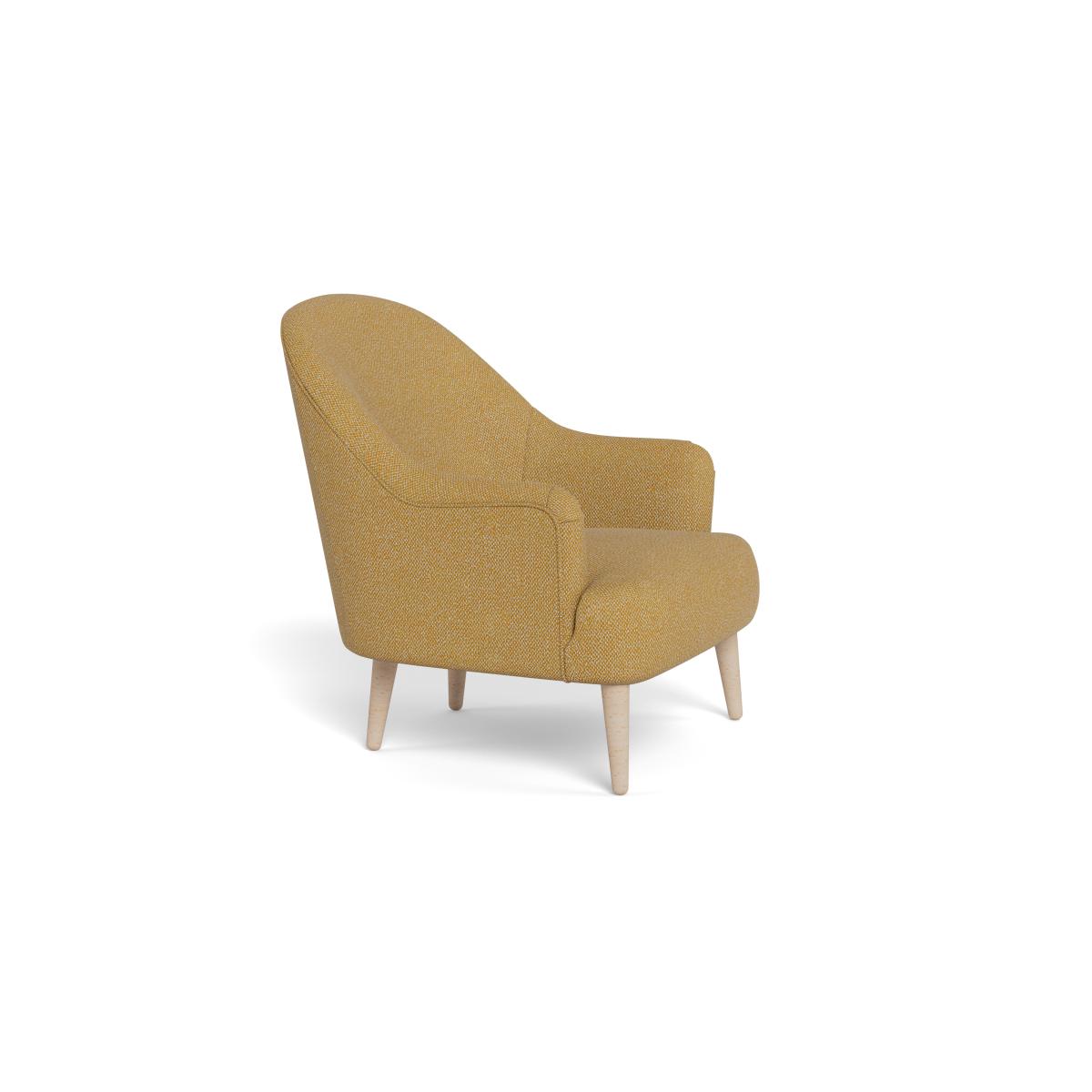 Heal's Elgin Chair Boucle Tweed Citrine Black Feet – image 2