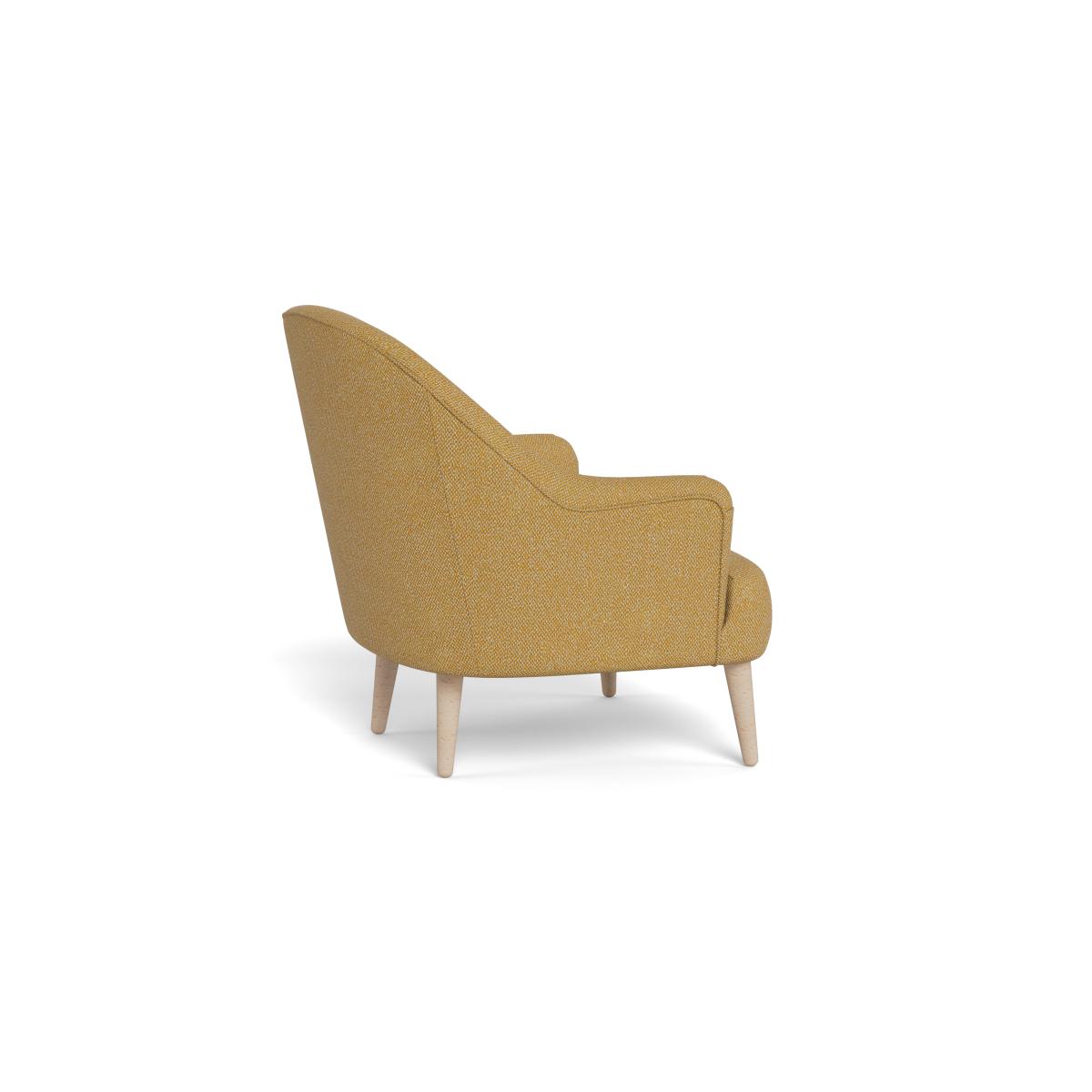 Heal's Elgin Chair Boucle Tweed Citrine Black Feet – image 4