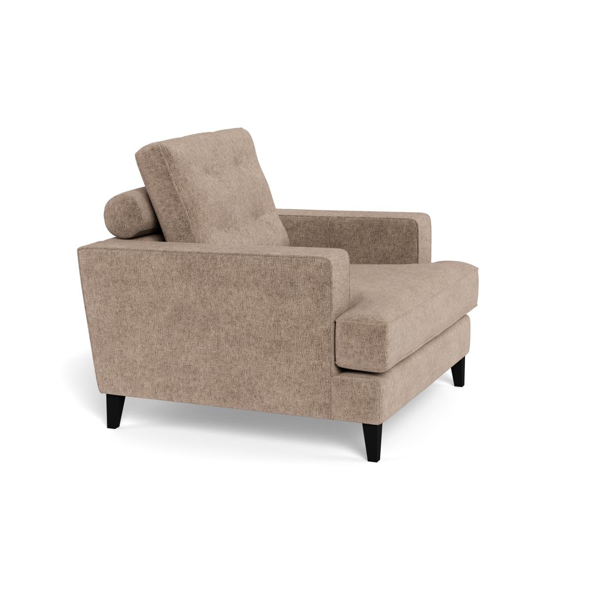 Heal's Mistral Armchair Boucle Velvet Rocky Black Beech Feet – image 2
