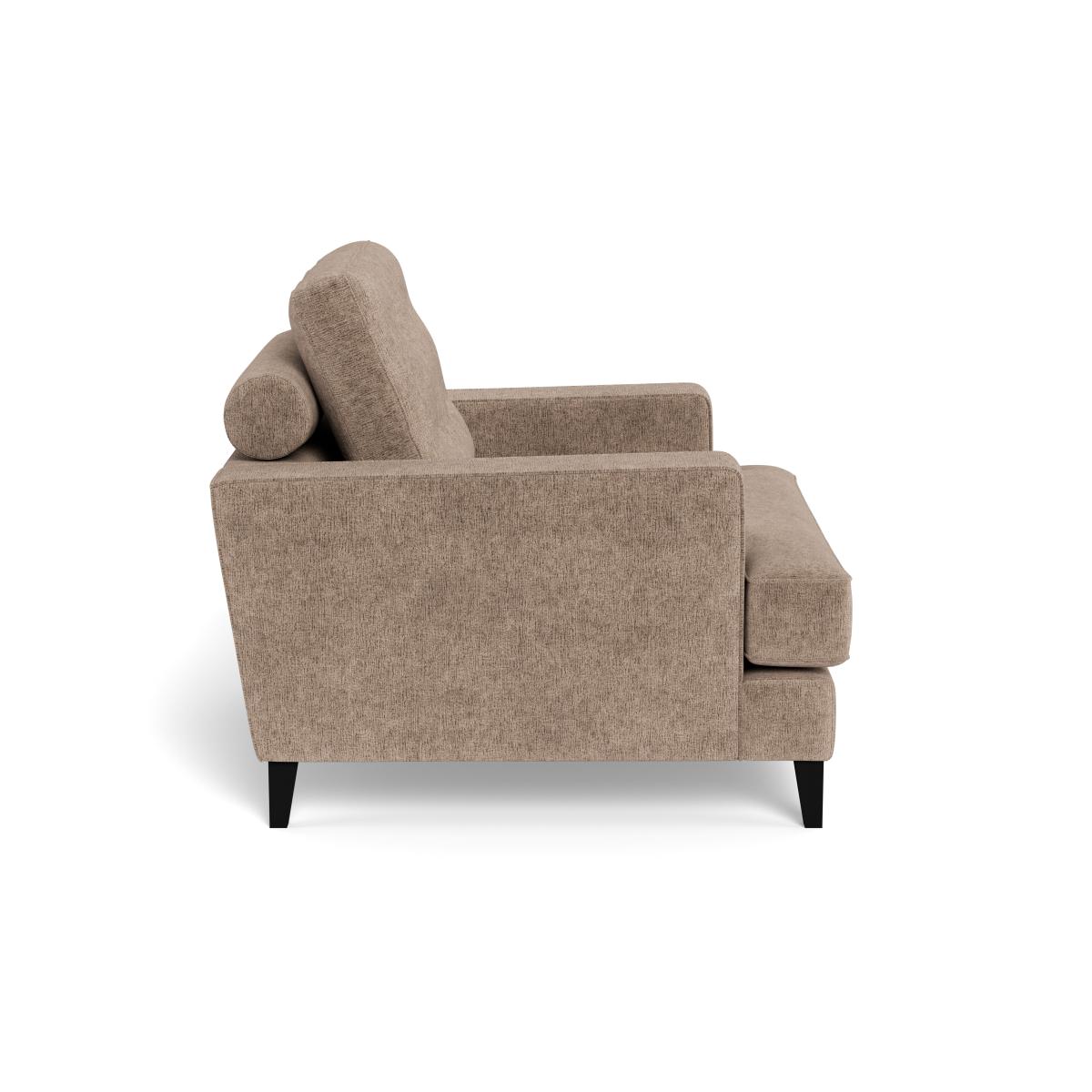 Heal's Mistral Armchair Boucle Velvet Rocky Black Beech Feet – image 3