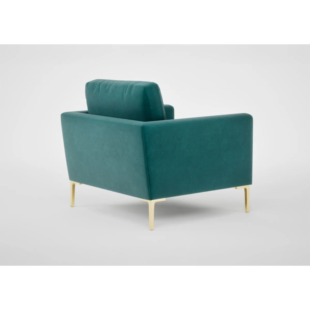 Heal's Eton Armchair Cotton Velvet Evergreen Black Feet – image 5