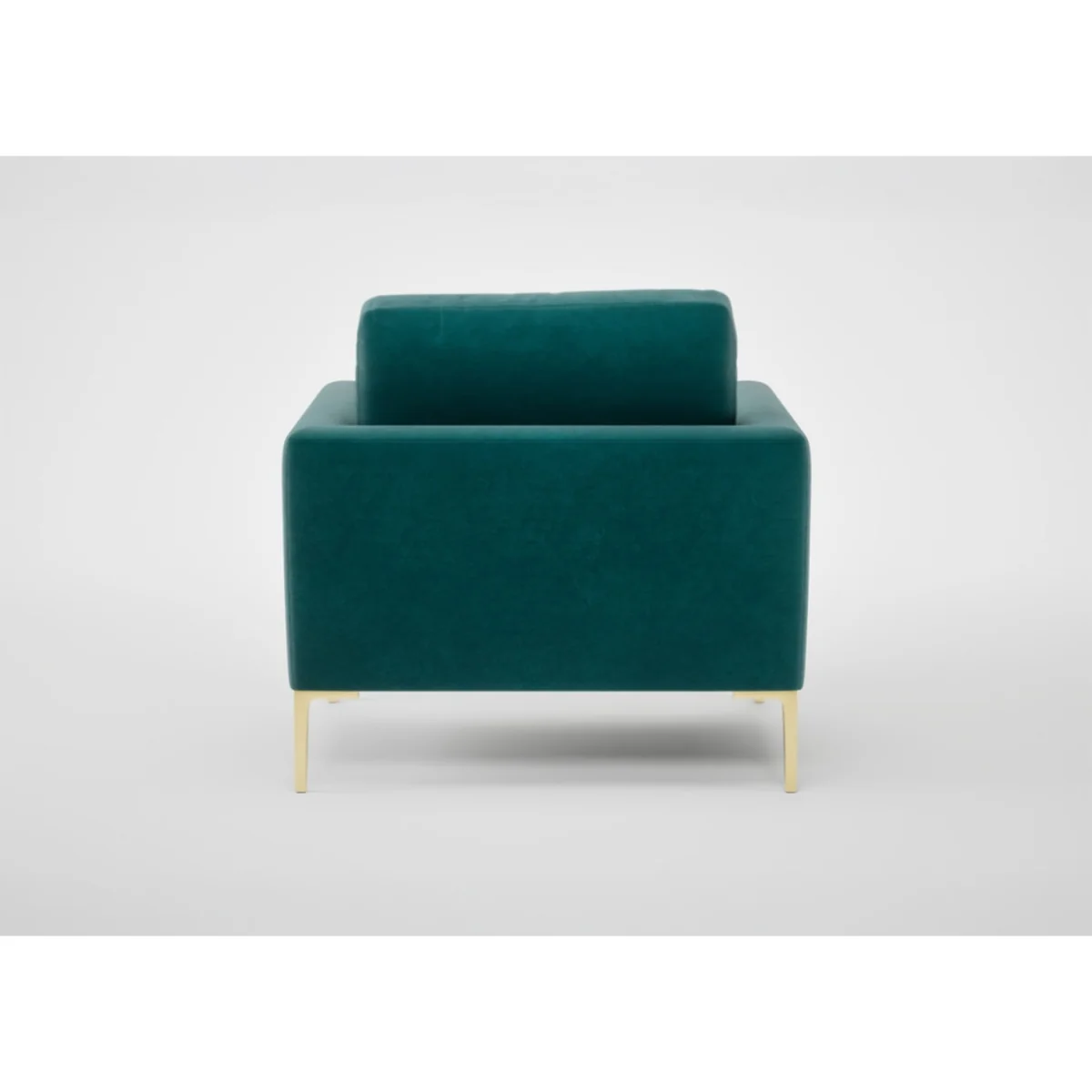 Heal's Eton Armchair Cotton Velvet Evergreen Black Feet – image 6