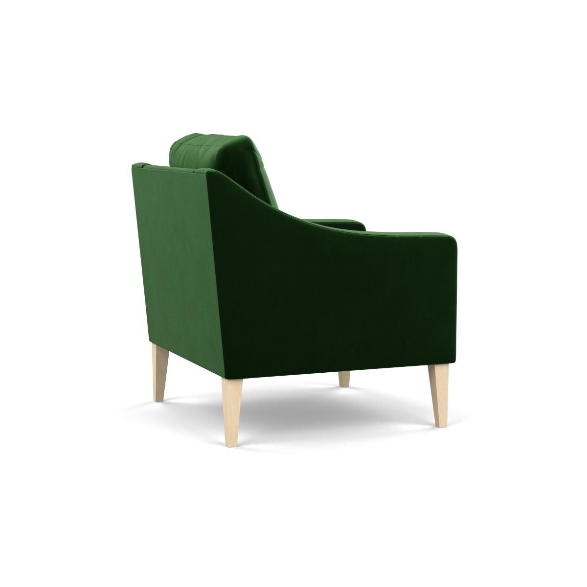 Heal's Richmond Armchair Smart Velvet Forest Natural Feet - Heal's UK Furniture – image 5