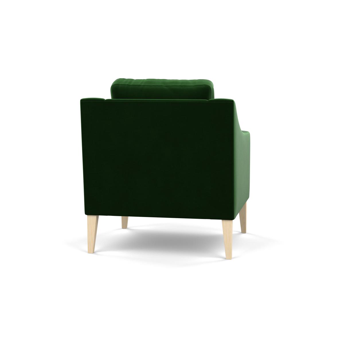 Heal's Richmond Armchair Smart Velvet Forest Natural Feet - Heal's UK Furniture – image 6