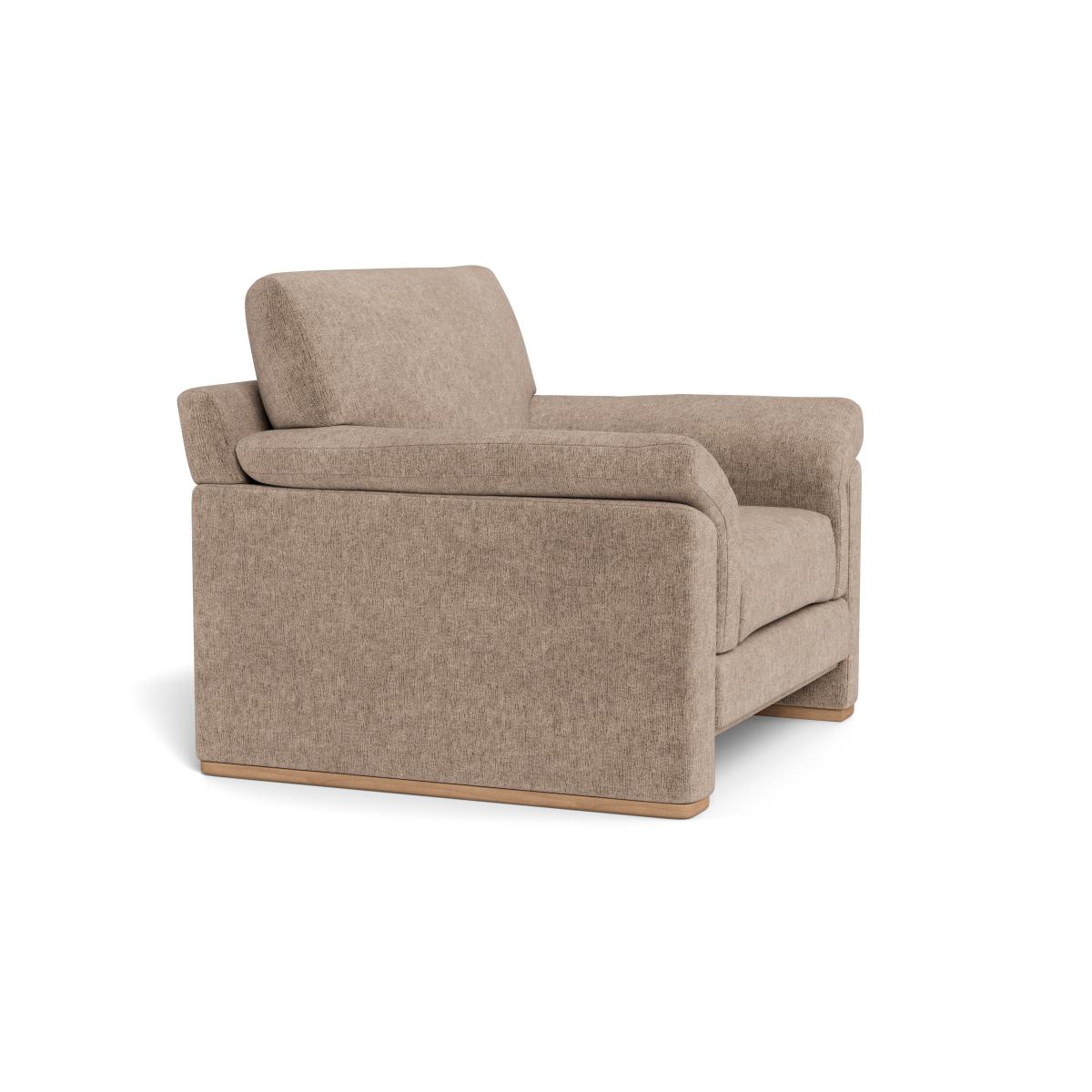 Heal's Paris II Armchair Boucle Velvet Rocky Natural Feet – image 2