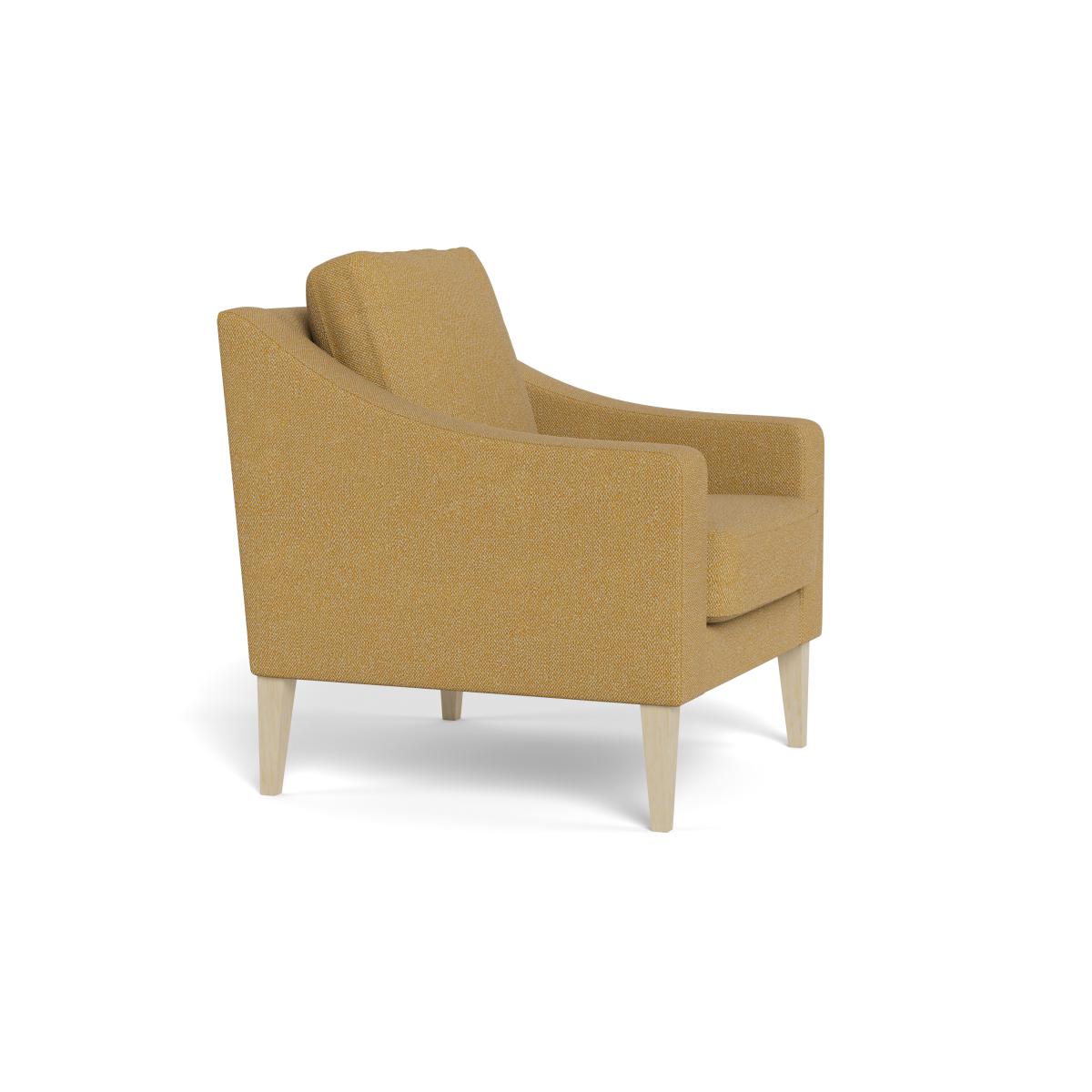 Heal's Richmond Armchair Boucle Tweed Citrine Natural Beech Feet – image 2