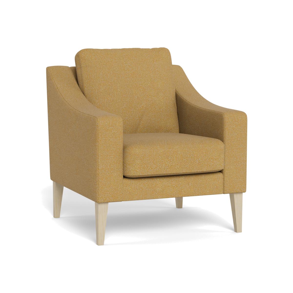 Heal's Richmond Armchair Boucle Tweed Citrine Natural Beech Feet – image 1