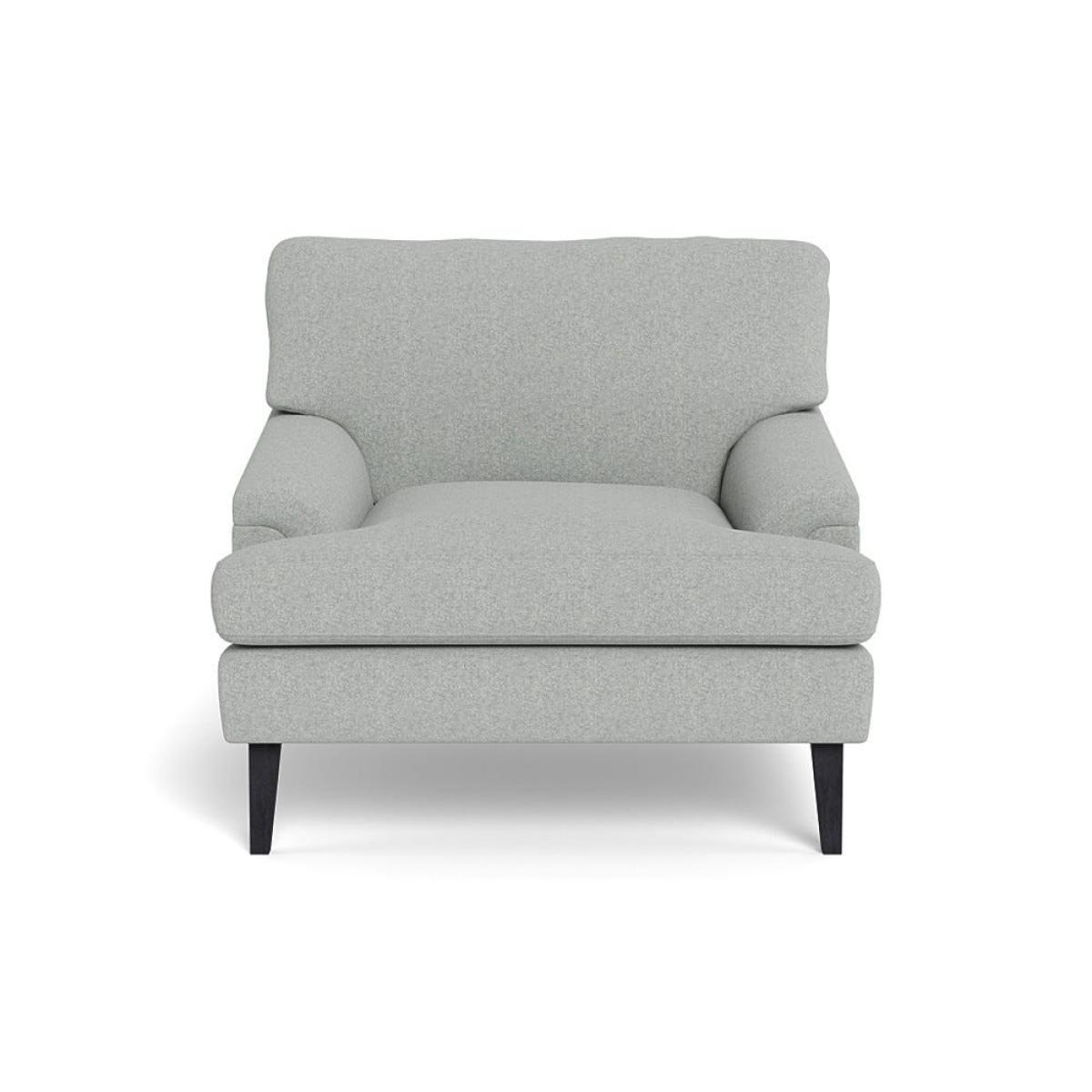 Heal's Stanton Armchair Melton Wool Limestone Black Feet – image 2