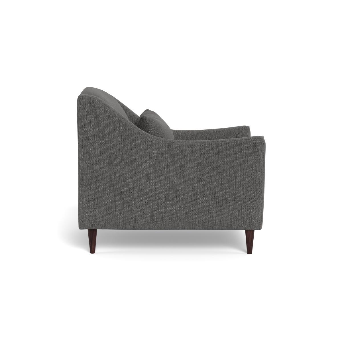 Heal's Somerset Armchair Smart Linen Mix Grey Dark Stain - Heal's UK Furniture – image 3