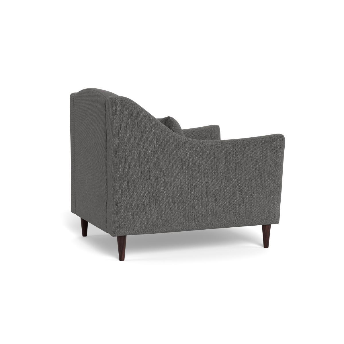 Heal's Somerset Armchair Smart Linen Mix Grey Dark Stain - Heal's UK Furniture – image 4