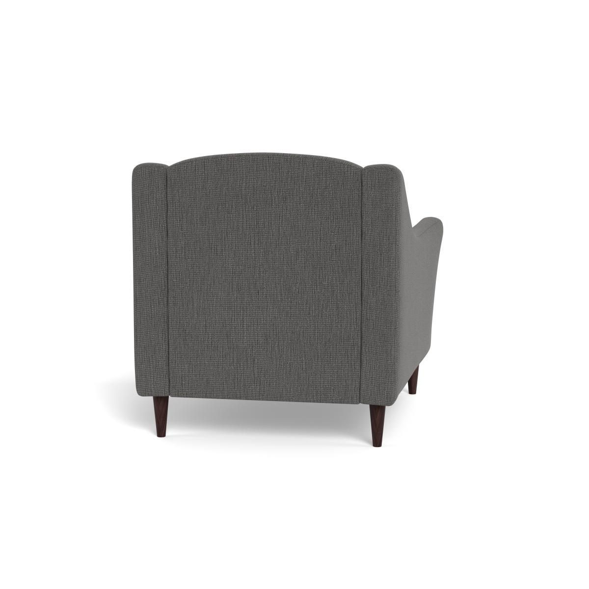 Heal's Somerset Armchair Smart Linen Mix Grey Dark Stain - Heal's UK Furniture – image 5