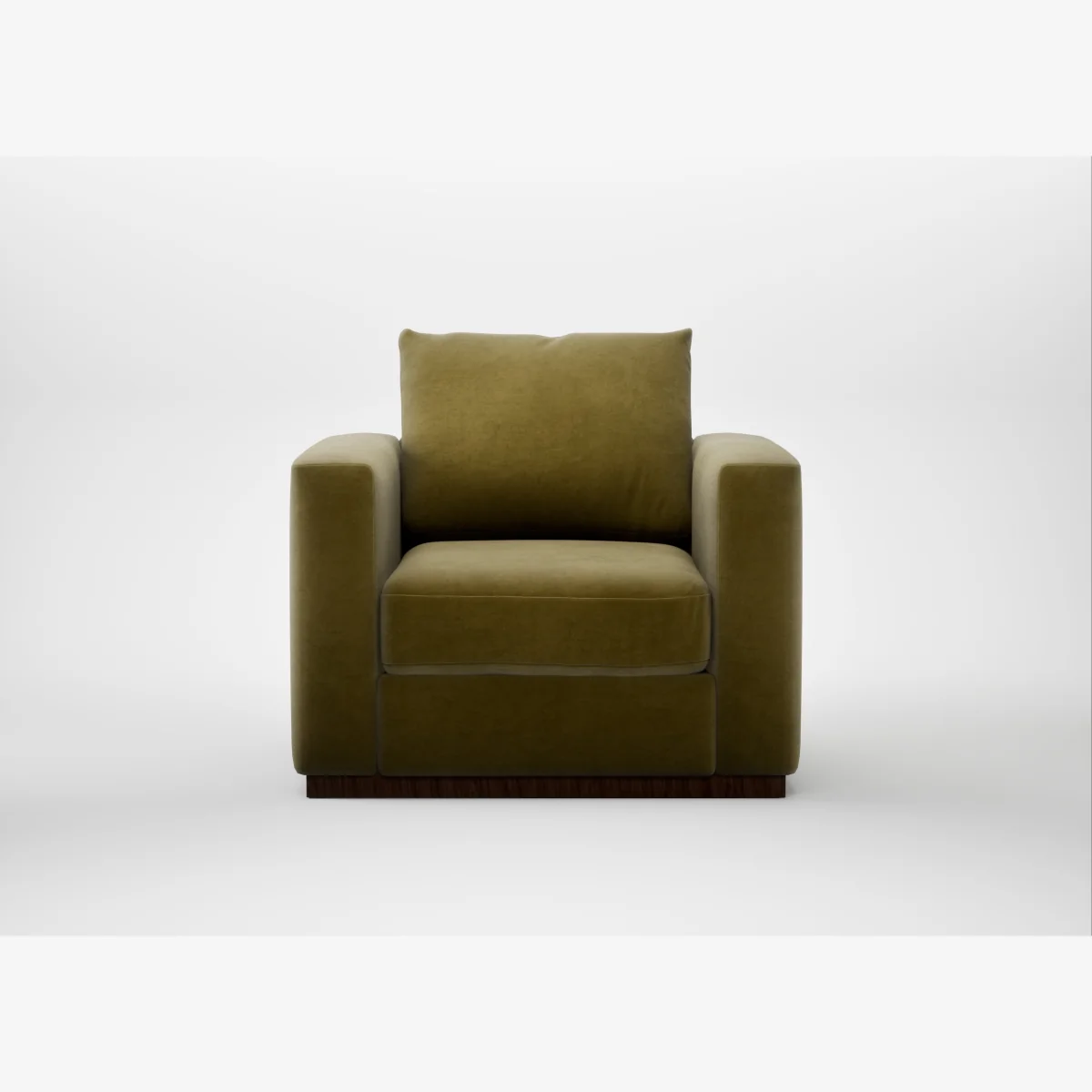 Heal's Trento Armchair Smart Luxe Velvet Peridot – image 1