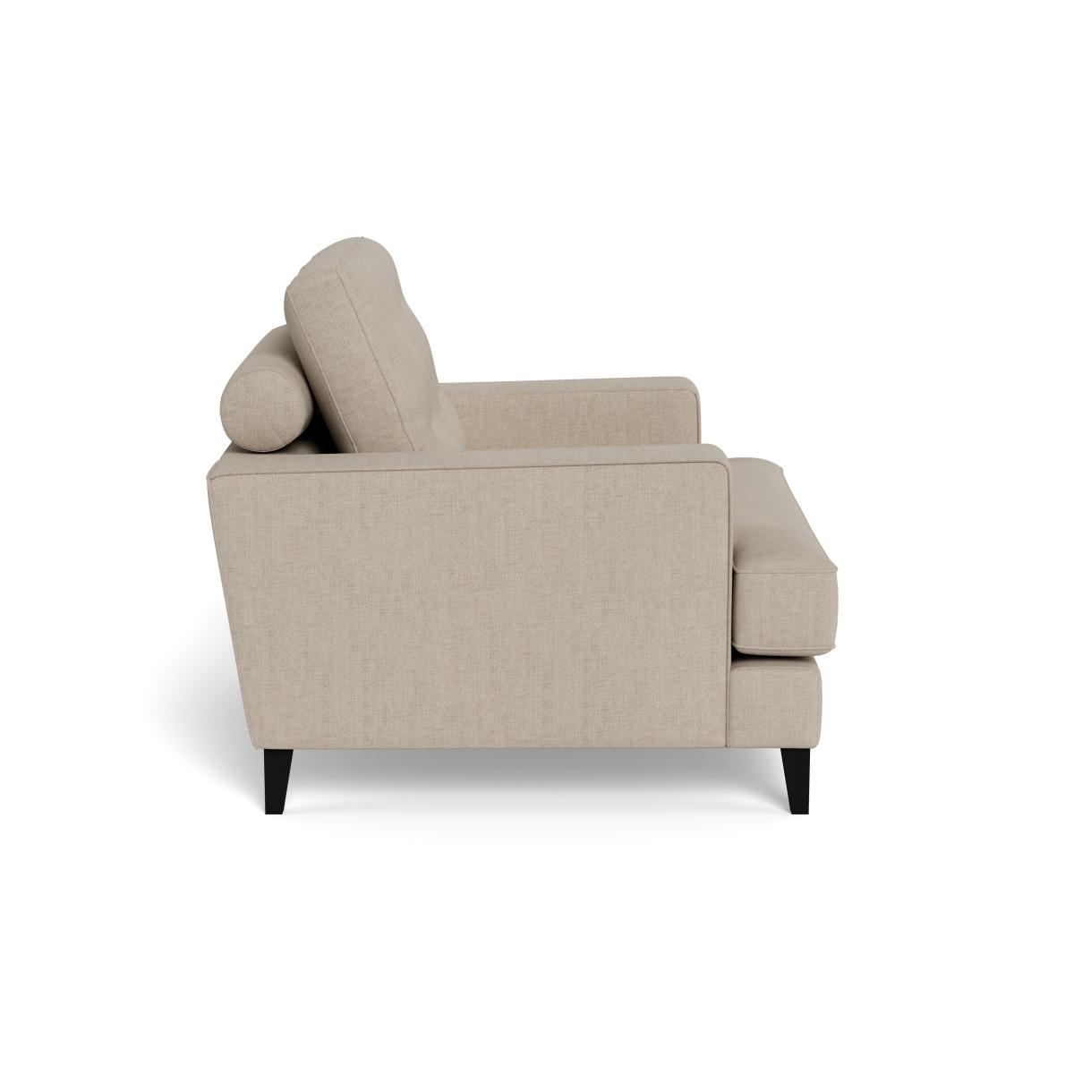 Heal's Mistral Armchair Broad Weave Putty Black Feet – image 4