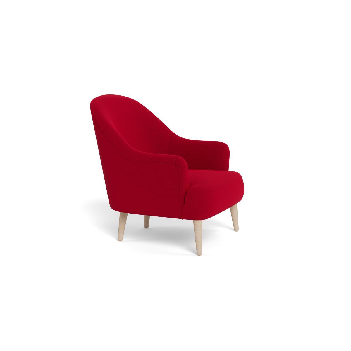 Heal's Elgin Chair Melton Wool Red Oxide Black Feet - Heal's UK Furniture – image 2
