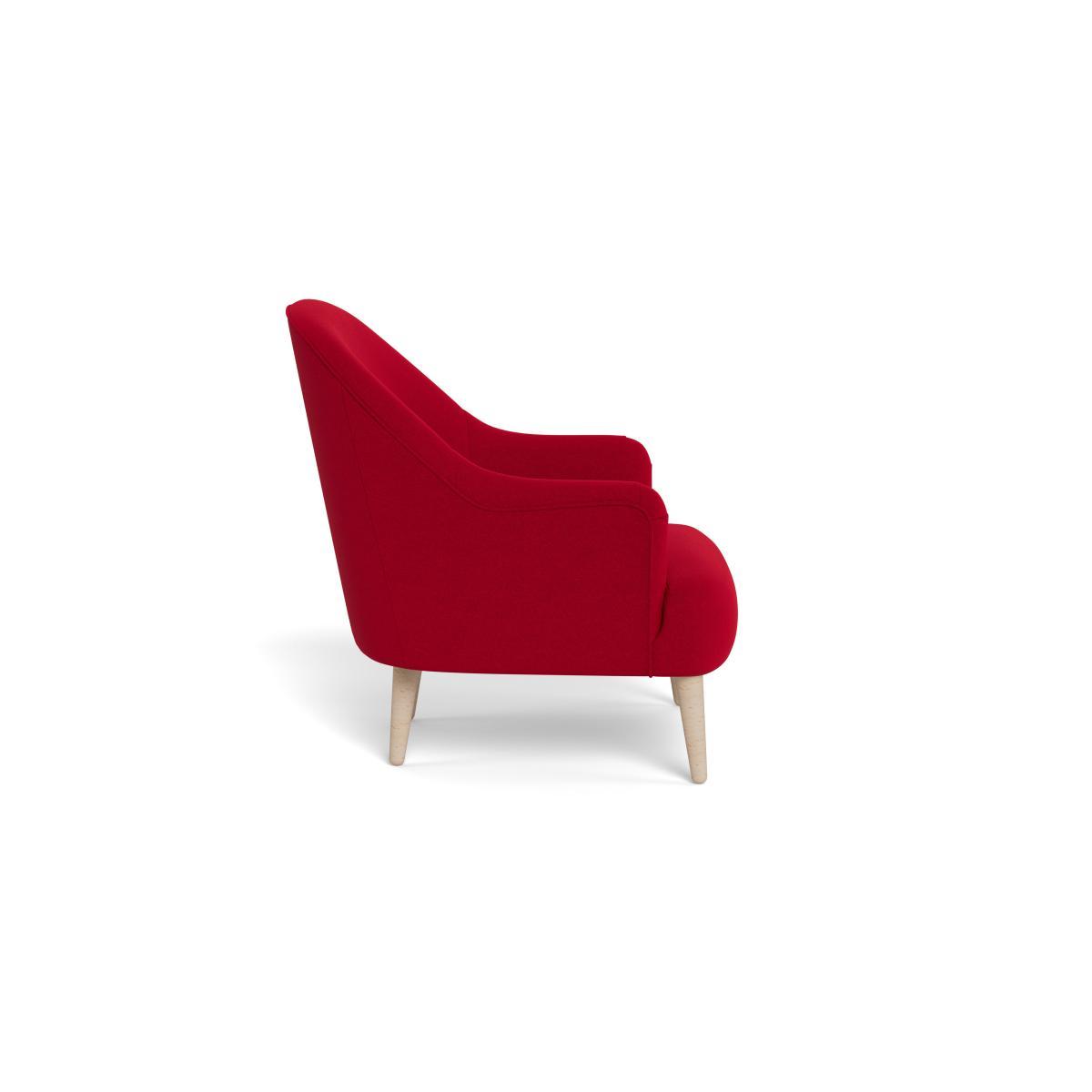 Heal's Elgin Chair Melton Wool Red Oxide Black Feet - Heal's UK Furniture – image 3