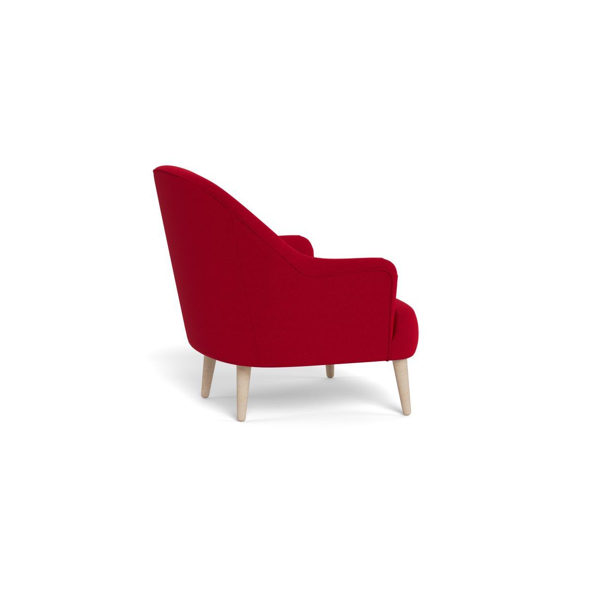 Heal's Elgin Chair Melton Wool Red Oxide Black Feet - Heal's UK Furniture – image 4