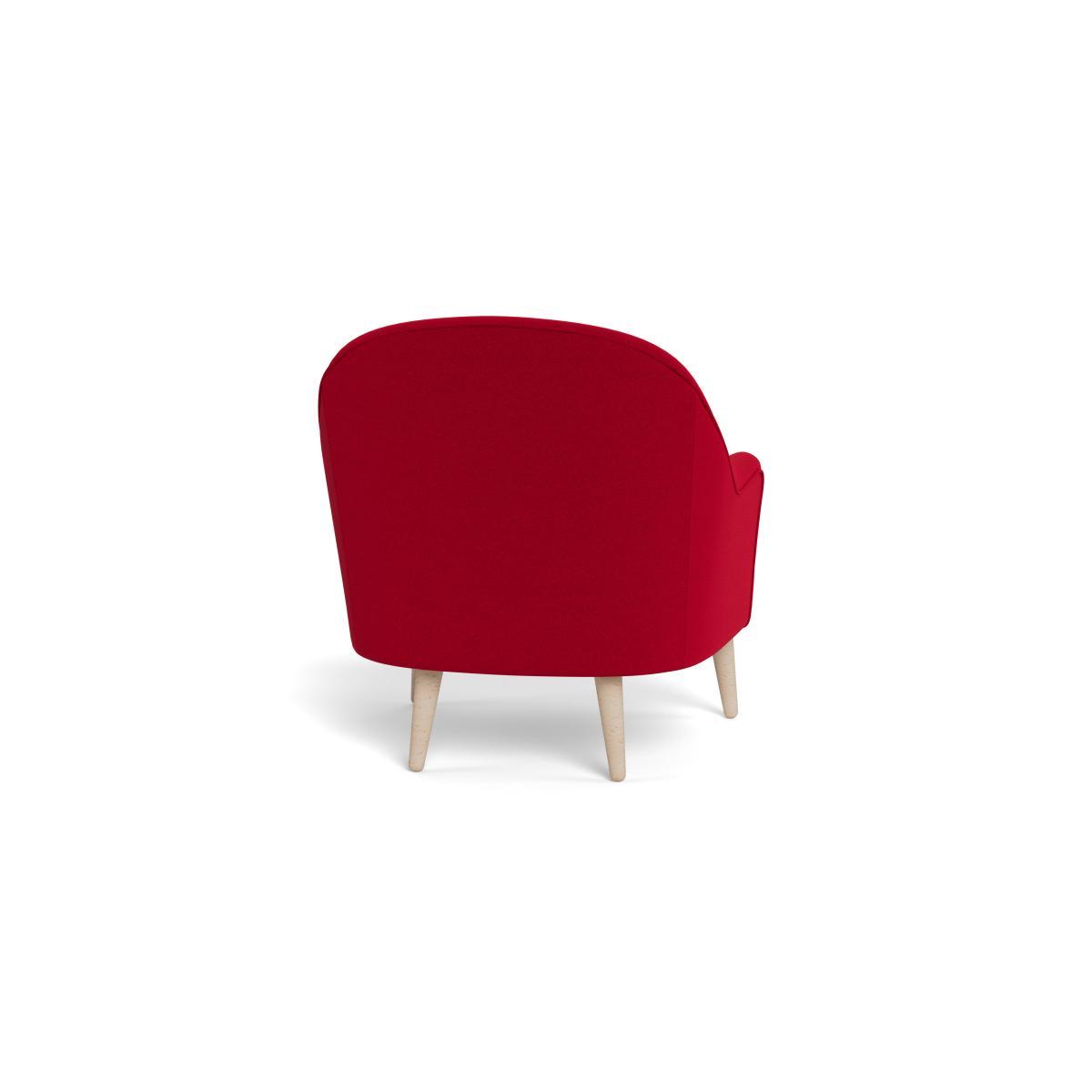 Heal's Elgin Chair Melton Wool Red Oxide Black Feet - Heal's UK Furniture – image 5