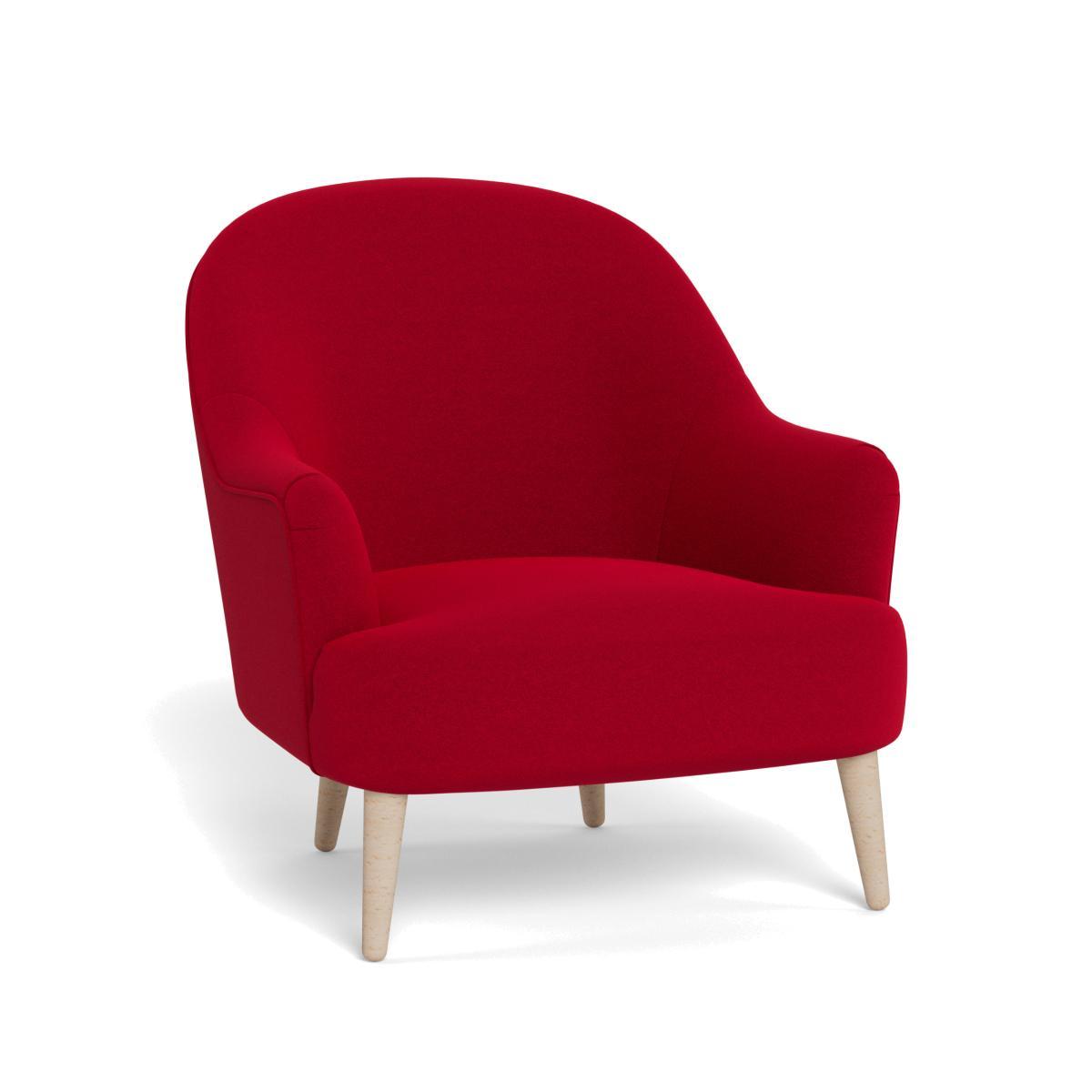 Heal's Elgin Chair Melton Wool Red Oxide Black Feet - Heal's UK Furniture – image 1