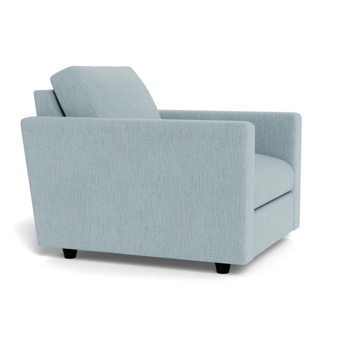 Heal's Nimbus II Armchair Smart Linen Mix Duck Egg Black Feet – image 2