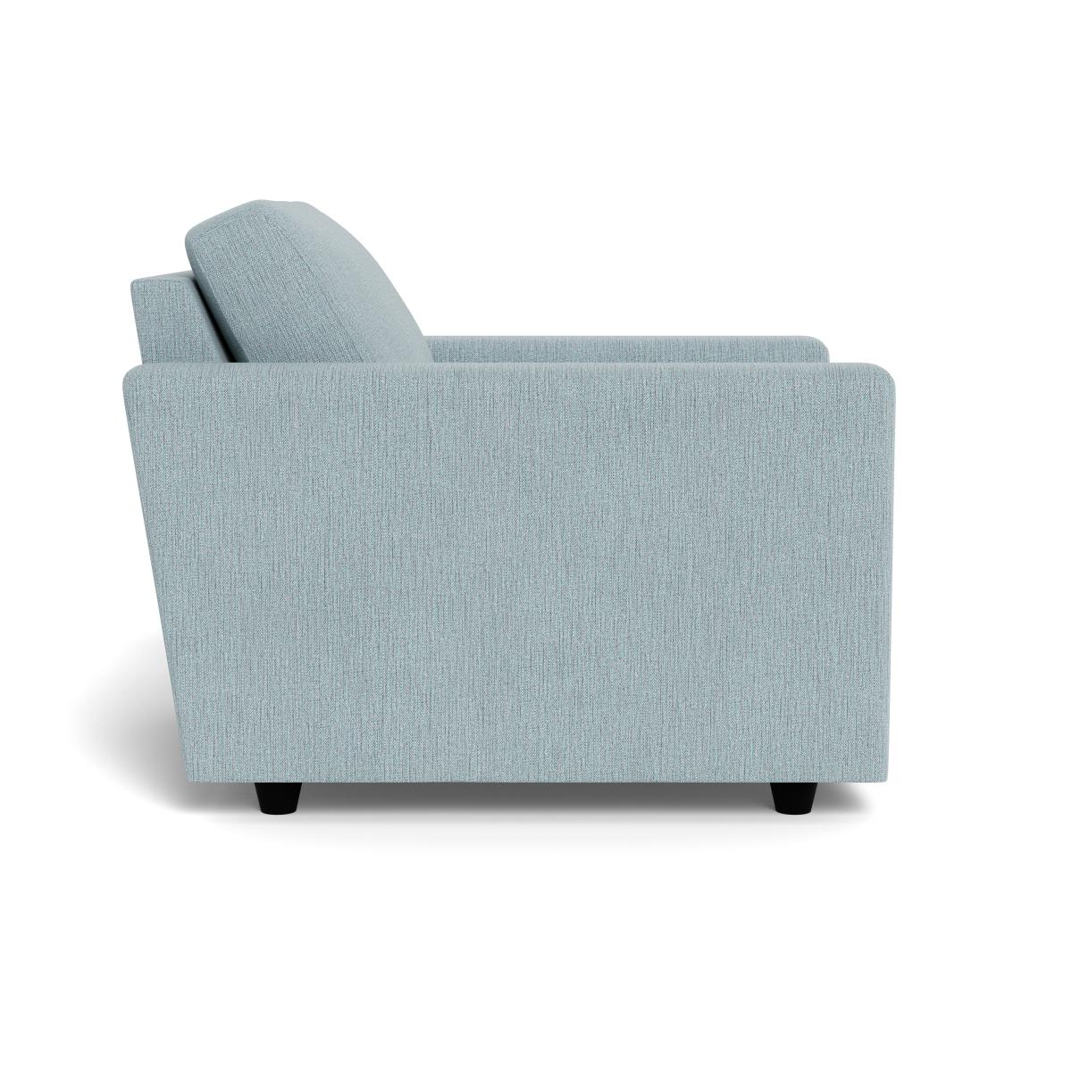 Heal's Nimbus II Armchair Smart Linen Mix Duck Egg Black Feet – image 3
