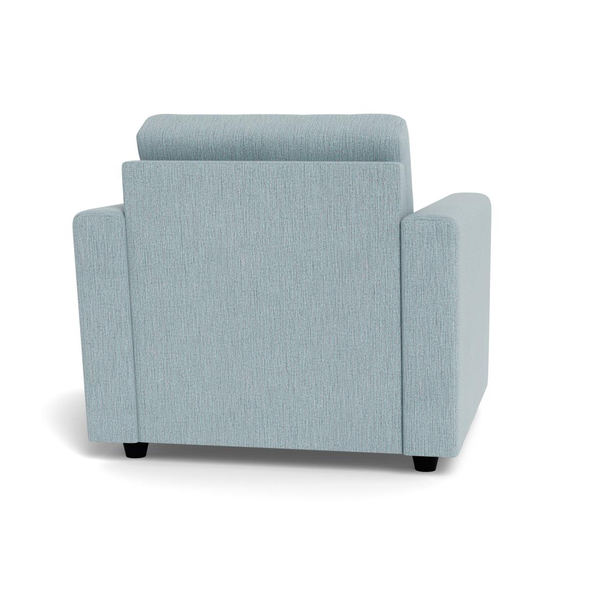 Heal's Nimbus II Armchair Smart Linen Mix Duck Egg Black Feet – image 5