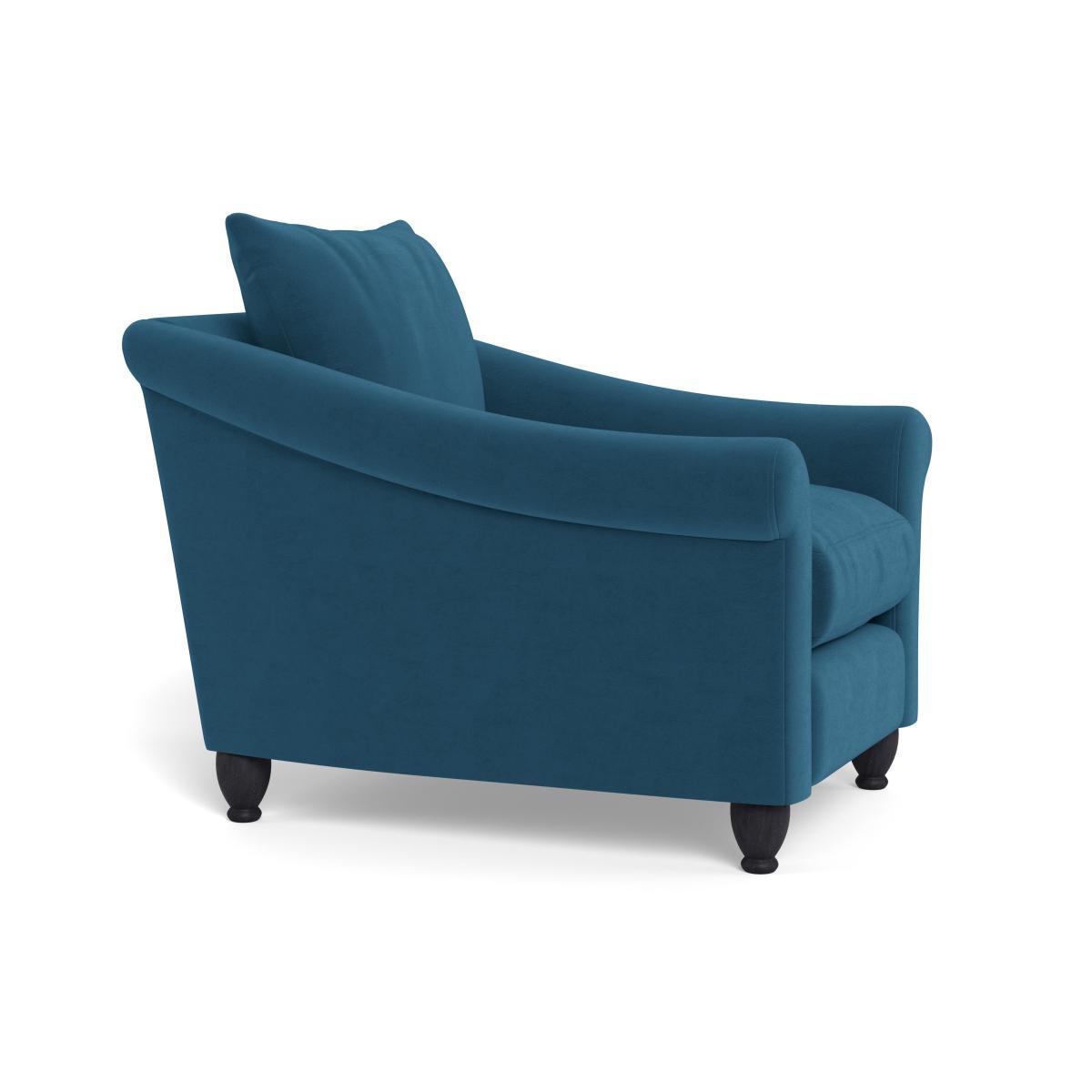 Heal's Devon Armchair Melton Wool Shale Walnut Stain Beech Feet - Heal's UK Furniture – image 2