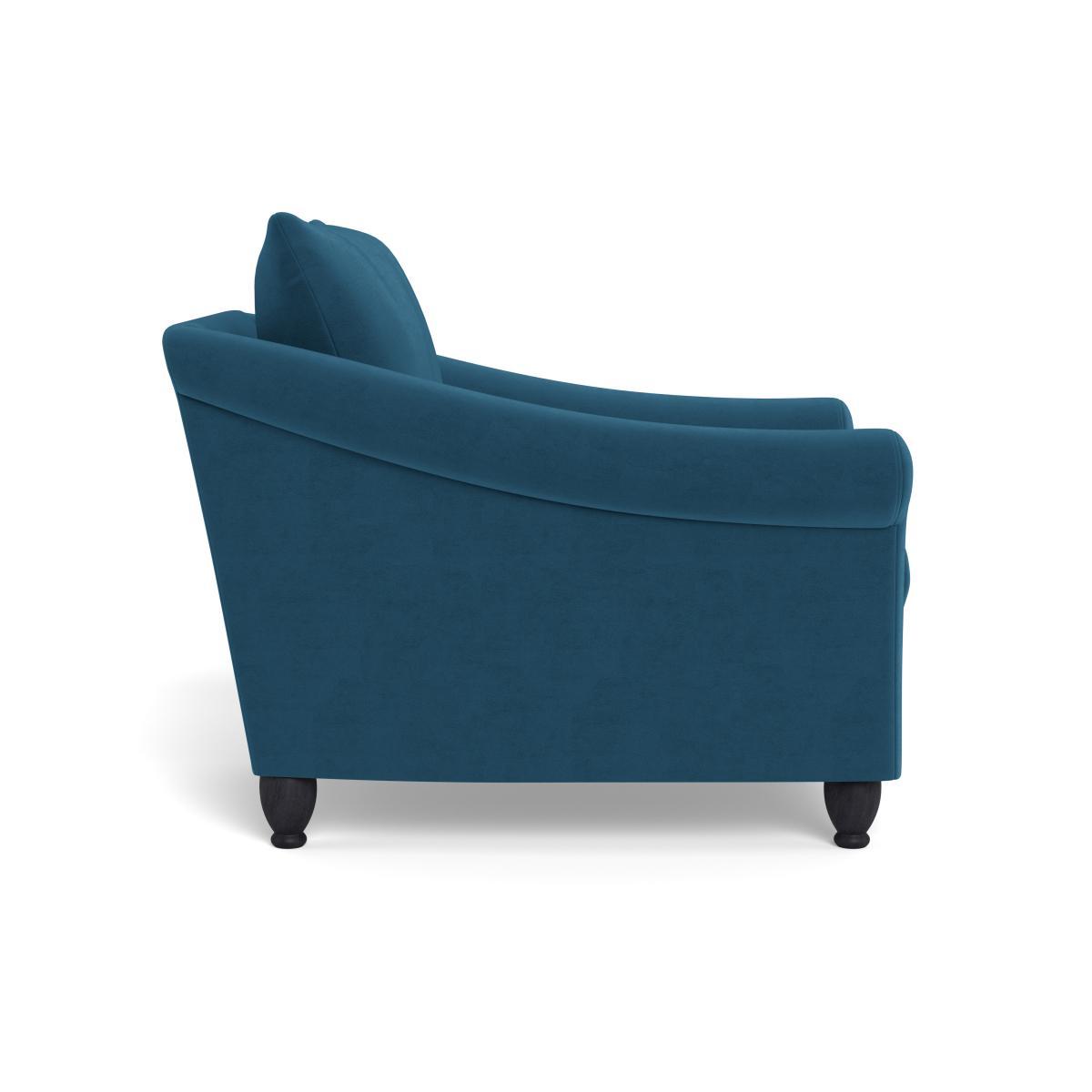 Heal's Devon Armchair Melton Wool Shale Walnut Stain Beech Feet - Heal's UK Furniture – image 3