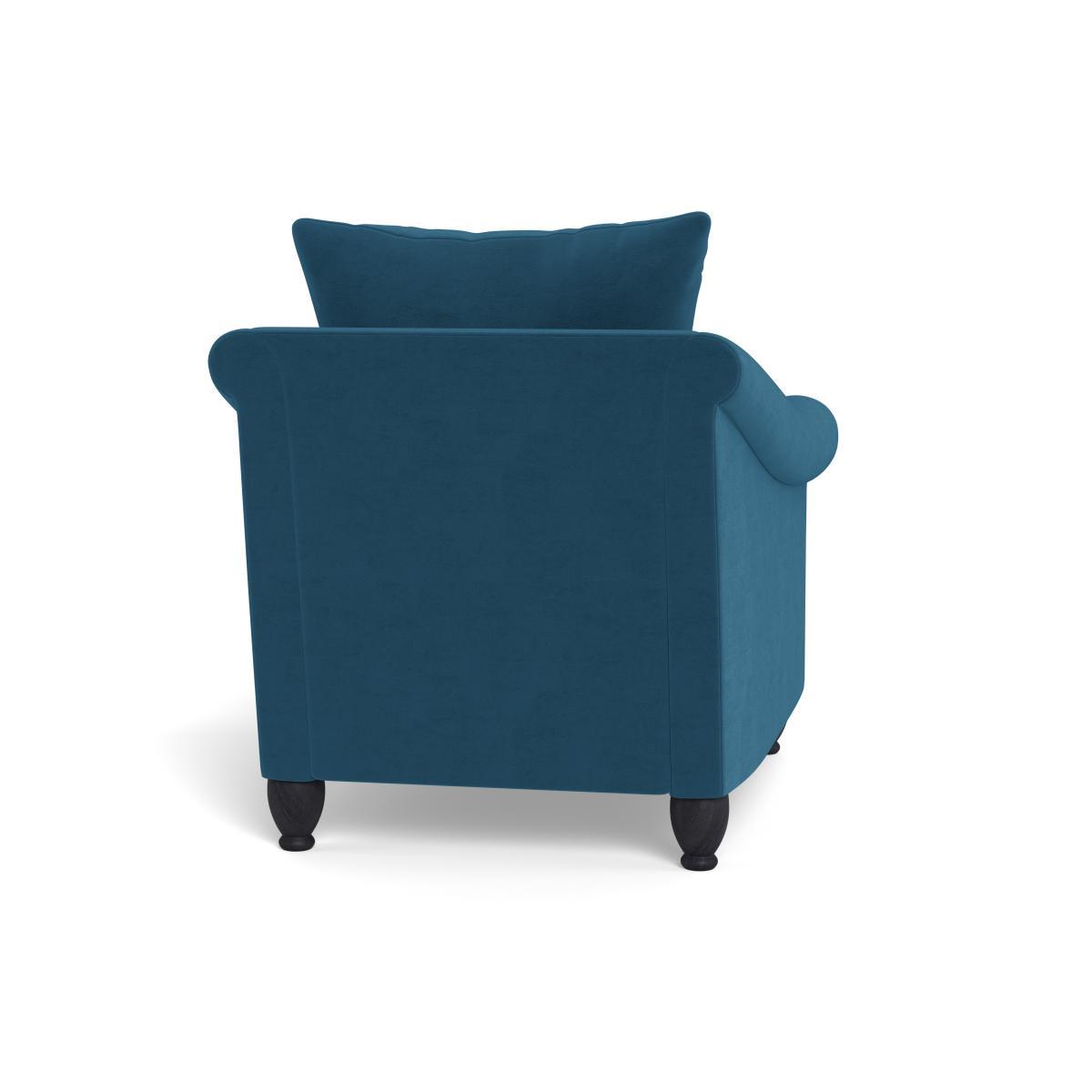 Heal's Devon Armchair Melton Wool Shale Walnut Stain Beech Feet - Heal's UK Furniture – image 5
