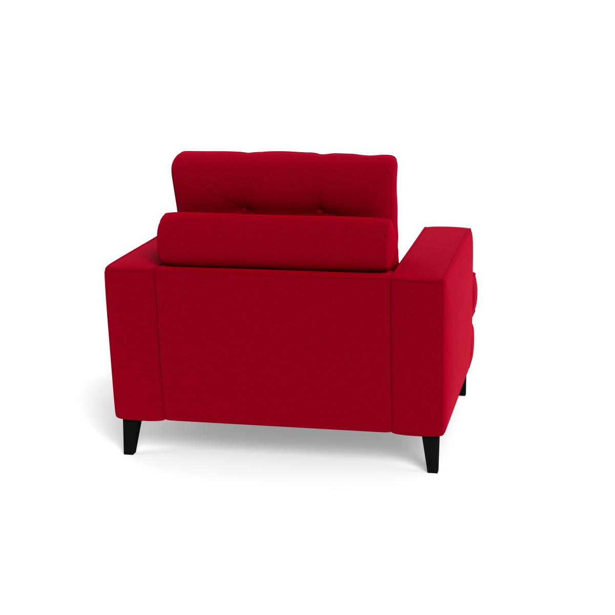Heal's Mistral Armchair Melton Wool Red Oxide Natural Feet – image 6