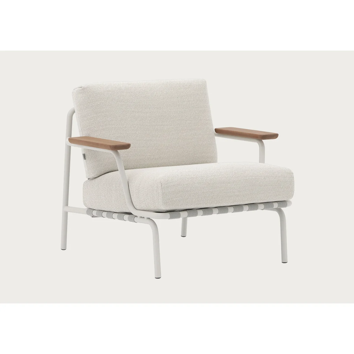 Muuto Settle Outdoor Lounge Chair in Ribbed Weave 5/Taupe – image 3