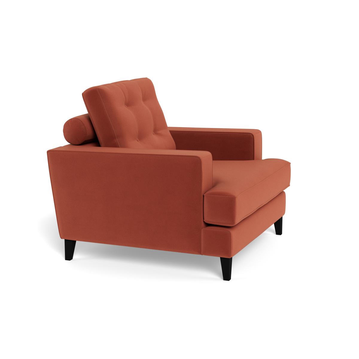 Heal's Mistral Armchair Smart Luxe Velvet Tawny Natural Feet – image 2