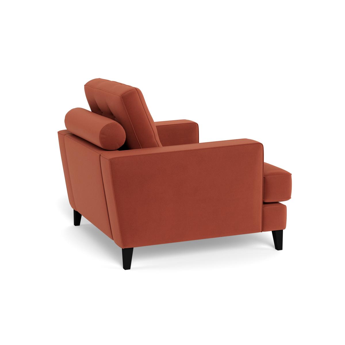 Heal's Mistral Armchair Smart Luxe Velvet Tawny Natural Feet – image 4