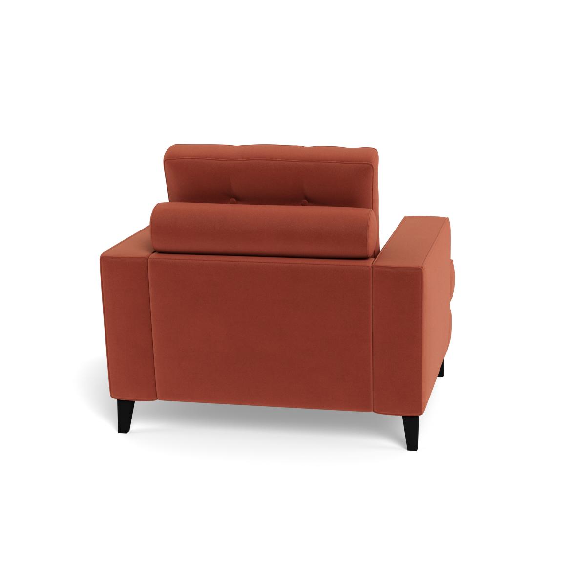 Heal's Mistral Armchair Smart Luxe Velvet Tawny Natural Feet – image 5