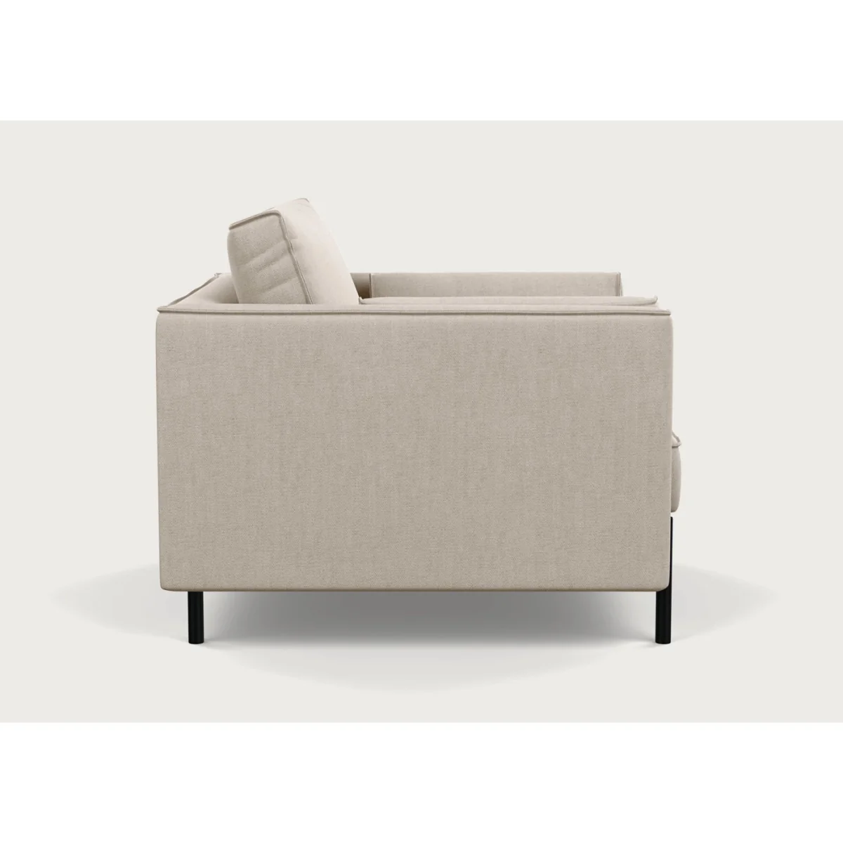 Heal's Tortona Armchair Loop Twill Fossil Black Feet – image 6