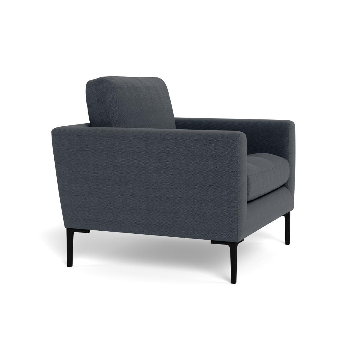 Heal's Eton Armchair Linen Dark Grey Black Feet - Heal's UK Furniture – image 2