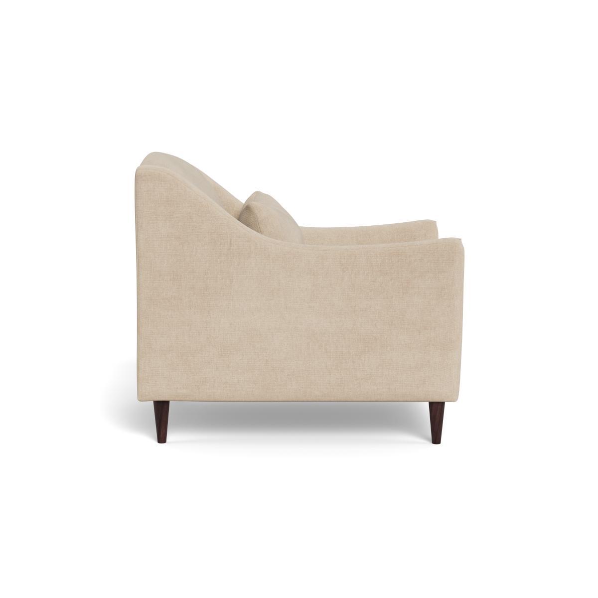Heal's Somerset Armchair Brushed Cotton Oat Natural Ash Feet - Heal's UK Furniture – image 3