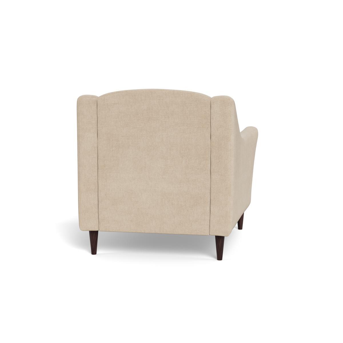 Heal's Somerset Armchair Brushed Cotton Oat Natural Ash Feet - Heal's UK Furniture – image 5