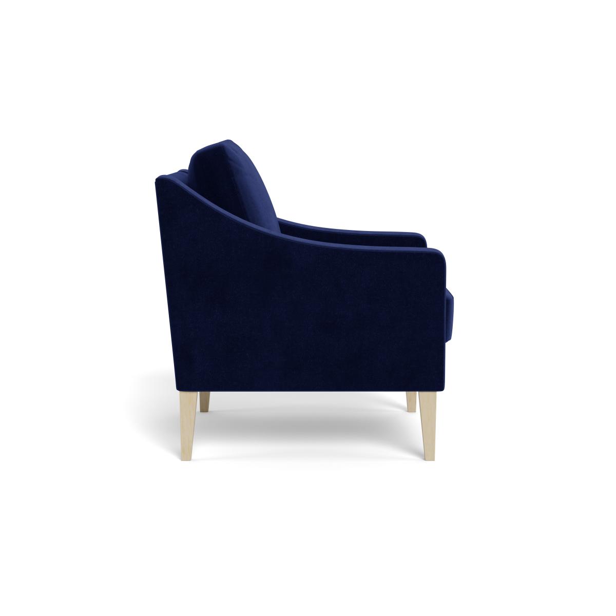 Heal's Richmond Armchair Smart Luxe Velvet Midnight Natural Ash Feet – image 4