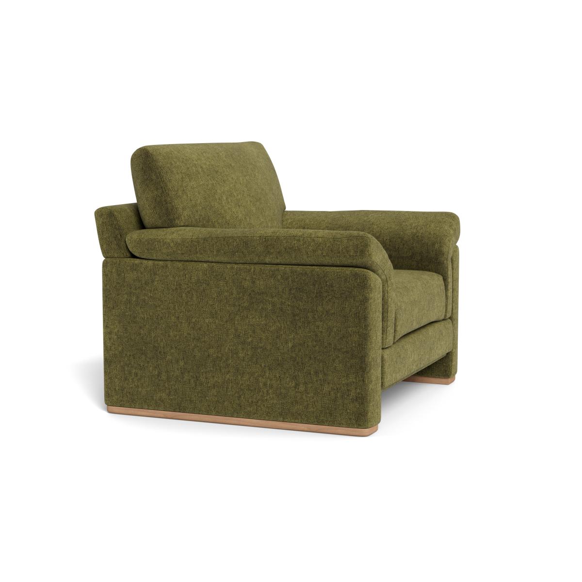 Heal's Paris II Armchair Boucle Velvet Wilder Walnut Stained Feet – image 2