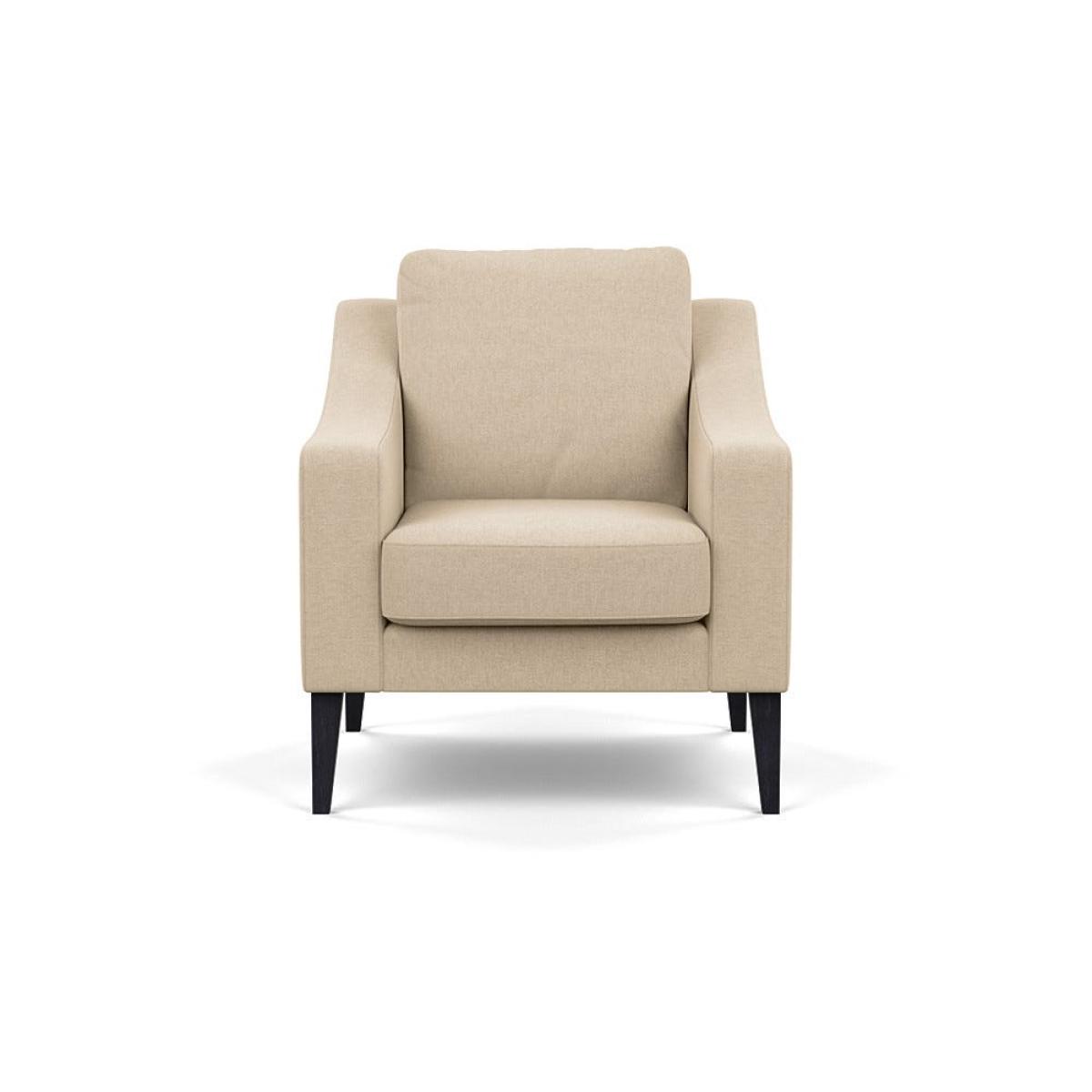 Heal's Richmond Armchair Brushed Cotton Oat Black Feet – image 2