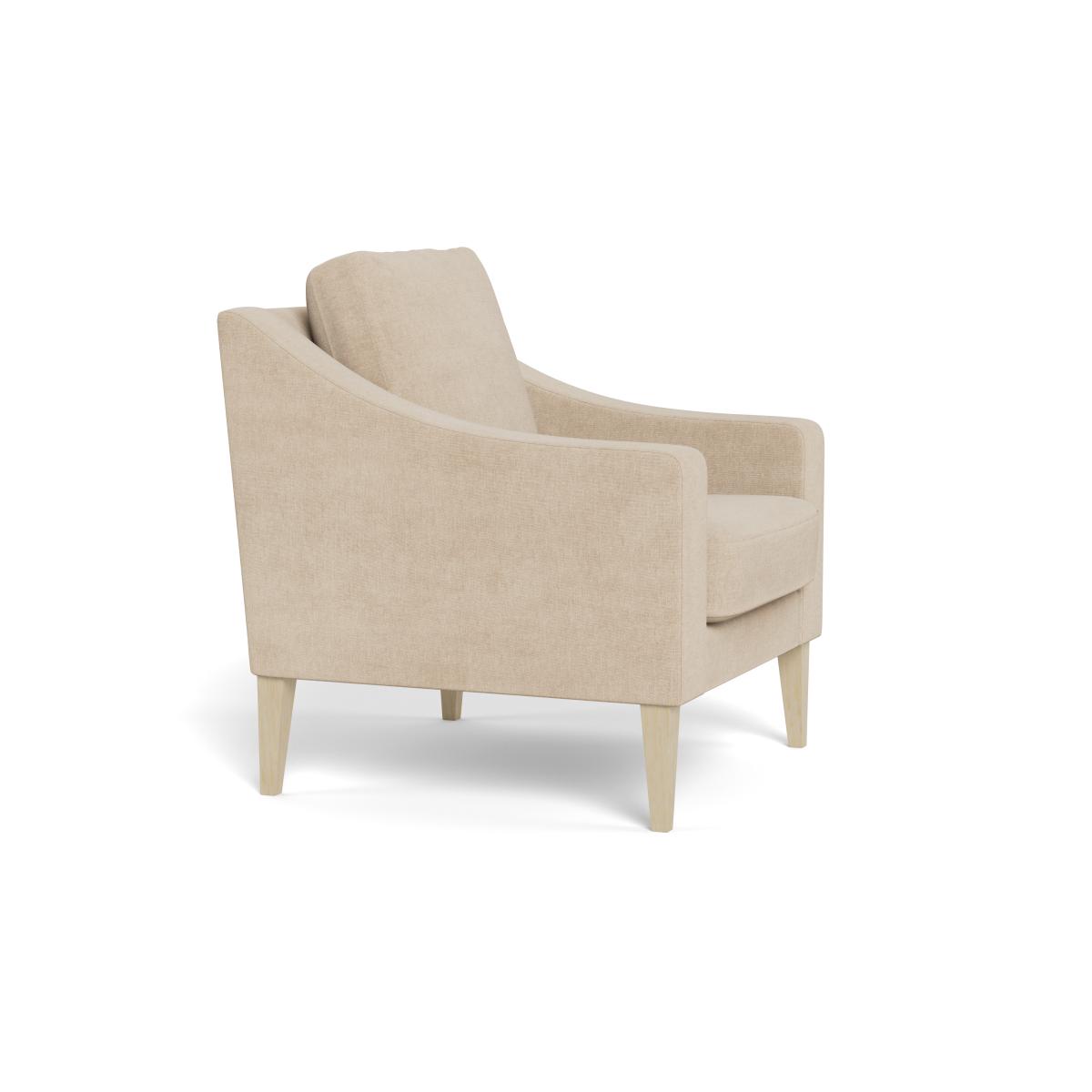 Heal's Richmond Armchair Brushed Cotton Oat Black Feet – image 3