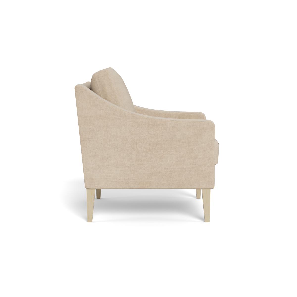 Heal's Richmond Armchair Brushed Cotton Oat Black Feet – image 4