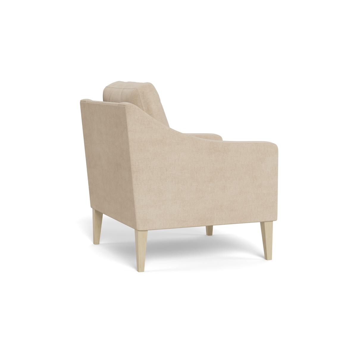 Heal's Richmond Armchair Brushed Cotton Oat Black Feet – image 5
